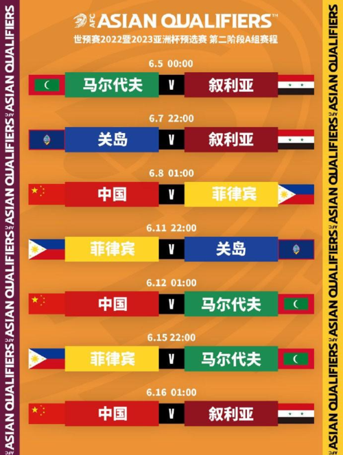 中国队40强赛时间表的相关图片